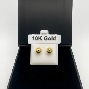 10 K Gold Ball Studs - 7mm