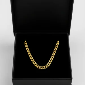 10K Yellow Gold Curb Chain Bracelet