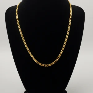 10k Yellow Gold curb chain 3.1m